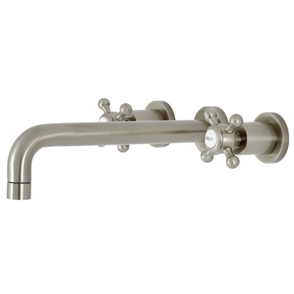 Roman Tub Faucet, Brushed Nickel, Wall Mount